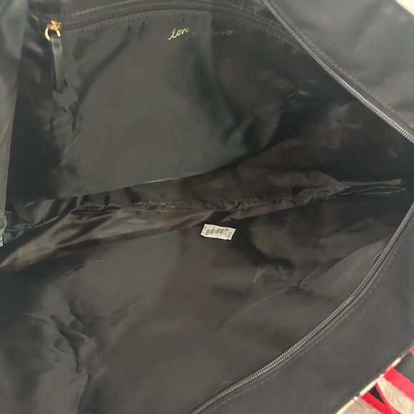 Victoria's Secret Leopard Print Tote Bag Beach Bag Overnight Tote Weekender - Picture 5 of 8